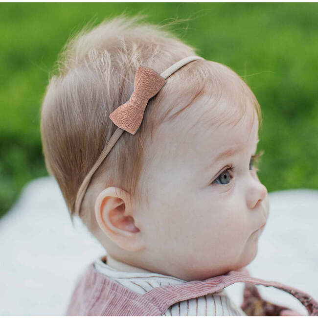 LuluLuvs Itty Bitty Bow Baby Headbands, Pink/Yellow Bundle Set