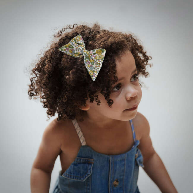 LuluLuvs Baby Tied Bows, Olive/Yellow Bundle Set - Hair Accessories - 4