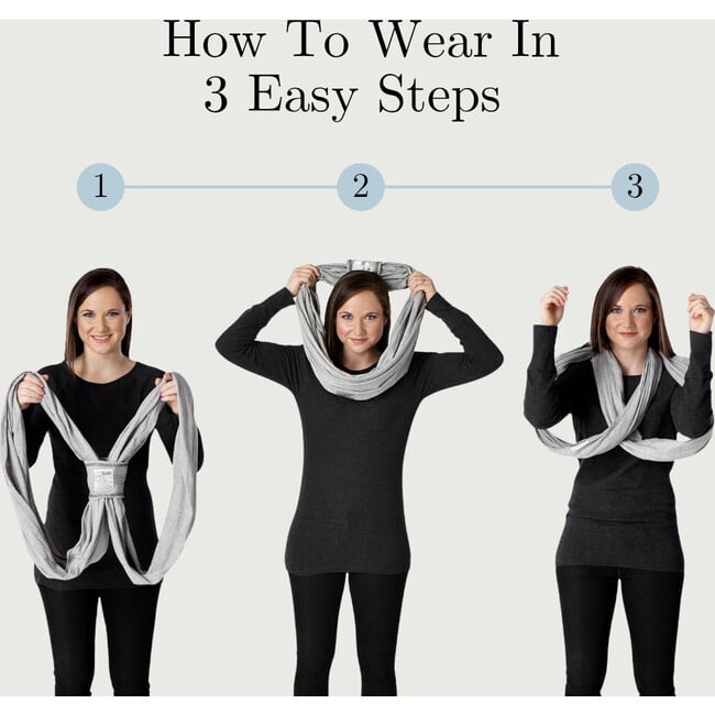 Baby Carrier, Heather Gray - Carriers - 3