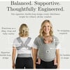 Baby Carrier, Heather Gray - Carriers - 5 - thumbnail
