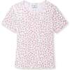 Womens Pointelle T-Shirt in Pink Floral - T-Shirts - 1 - thumbnail