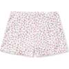 Womens Pointelle Shorts in Pink Floral - Shorts - 1 - thumbnail