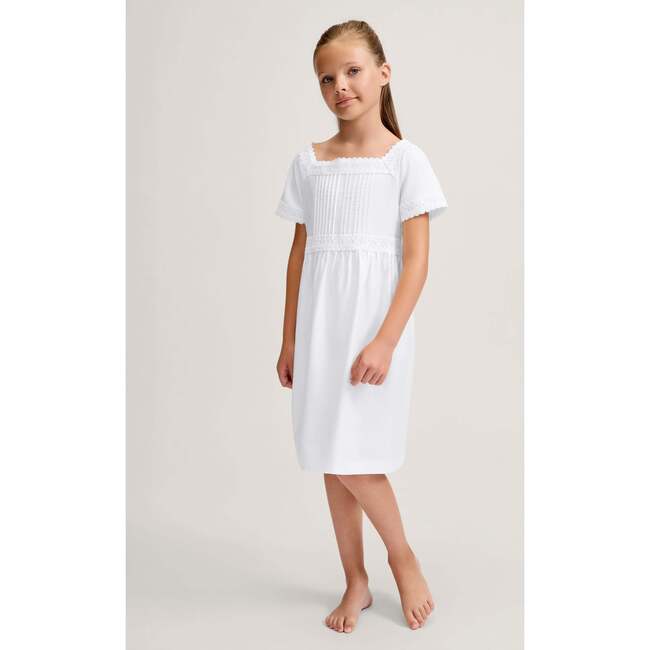 Girls Juliette Nightgown in White