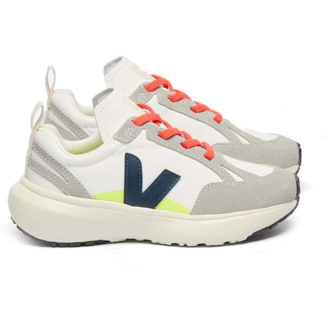 VEJA Canary Leather Sneakers, Neon Nautical