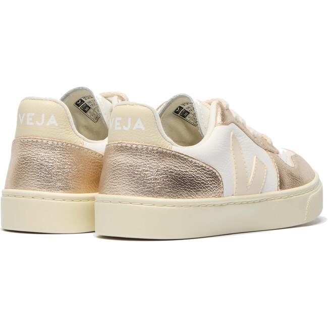 VEJA V-10 Leather Laces Sneakers, Golden