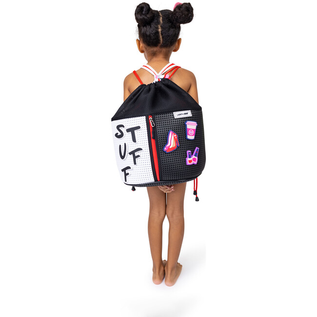 Sophy Zippered Sling Backpack, Red Classic