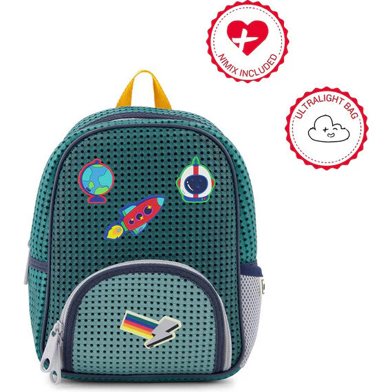 Little Starter Backpack, Multi Green & Nimix Cosmos Set of 3