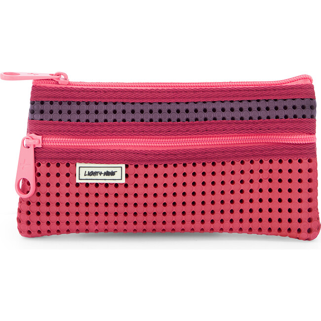 Flat Pencil Pouch, Multi Rose