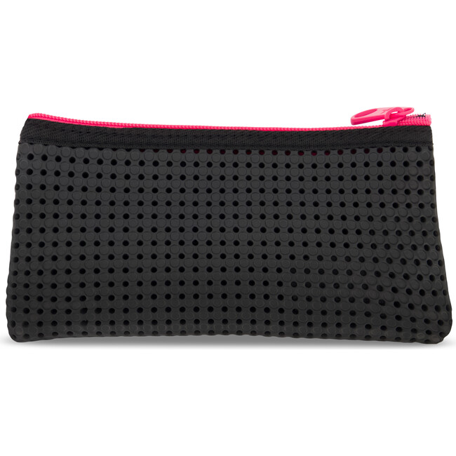 Flat Pencil Pouch, Neon Pink