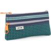 Flat Pencil Pouch, Multi Green - Bags - 3 - thumbnail