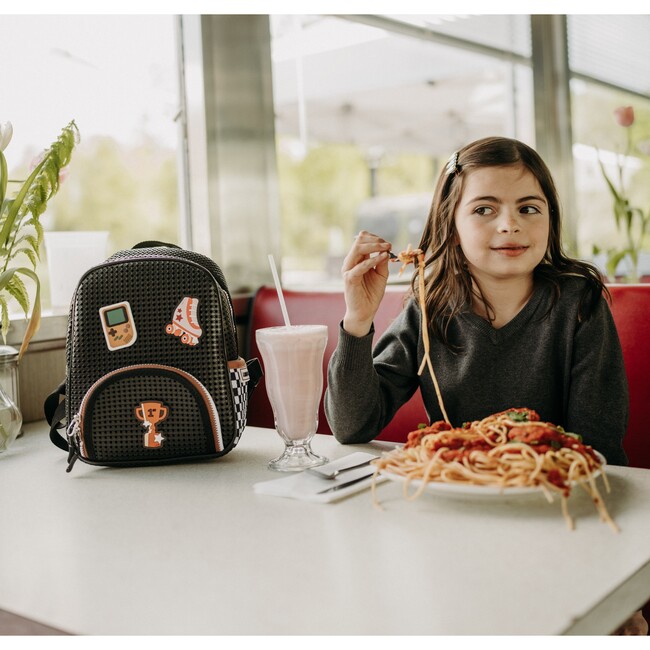 Little Miss Backpack, Checkered Black