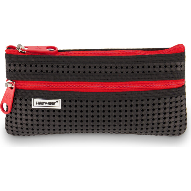 Flat Pencil Pouch, Red Classic