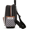 Little Miss Backpack, Checkered Black - Backpacks - 4 - thumbnail