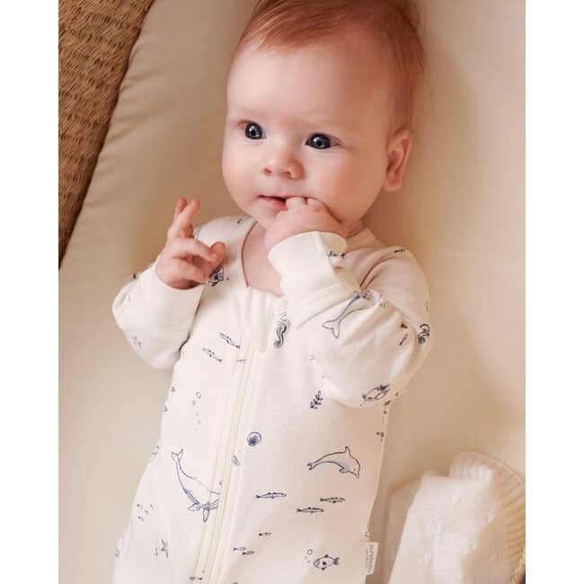 4 Pack Zip Footie Vanilla Nautical Pack