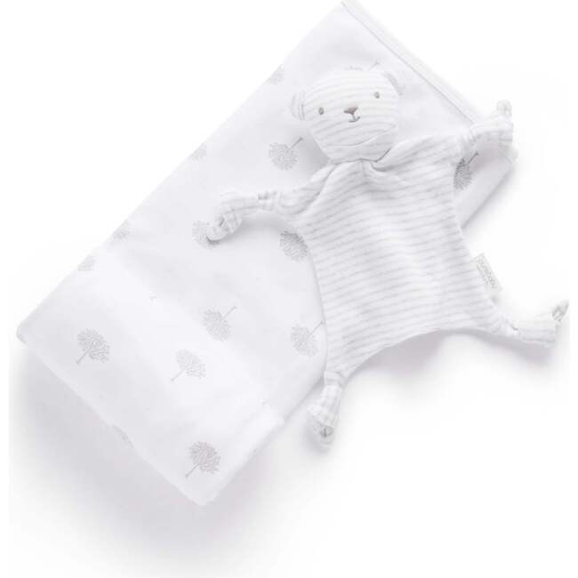 Stretch Wrap & Comforter Gift Pack Pale Grey Tree