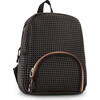 Little Miss Backpack, Checkered Black - Backpacks - 5 - thumbnail