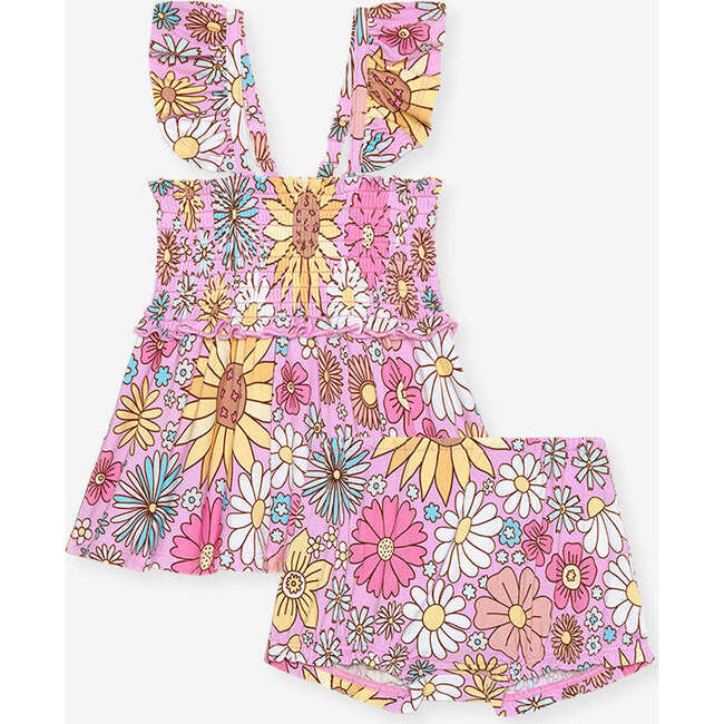 Presley Pink Smocked Babydoll Set