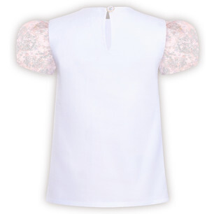 Choux Top, Sparkle Toile de Jouy Pink