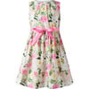 Rose Sash Dress, Pink - Dresses - 1 - thumbnail