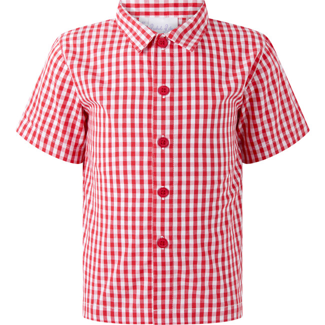 Gingham Shirt, Red