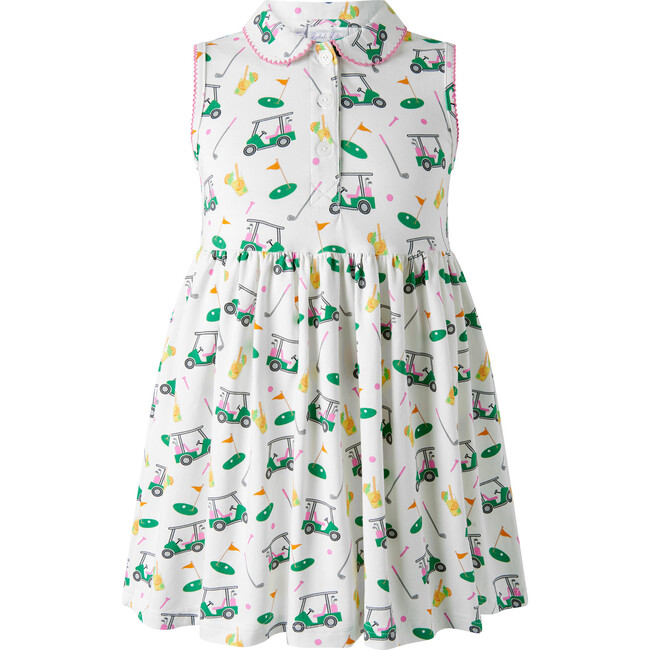 Golf Jersey Dress, White