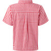Gingham Shirt, Red - Button Downs - 2