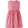 Gingham Bow Dress and Bloomers, Red - Dresses - 2