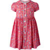 Cherry Button-Front Dress, Red - Dresses - 1 - thumbnail