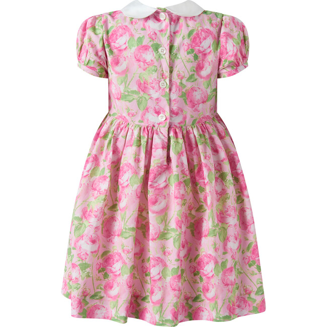 Classic Rose Smocked Dress, Pink