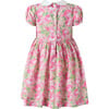 Classic Rose Smocked Dress, Pink - Dresses - 2 - thumbnail
