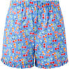 Cherry Ruffle Two Piece Set, Blue - Mixed Apparel Set - 3 - thumbnail