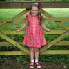 Cherry Button-Front Dress, Red - Dresses - 3 - thumbnail