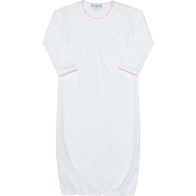 White Bubble Baby Gown Pink