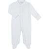 White Bubble Baby Footie Blue - Footie Pajamas - 1 - thumbnail