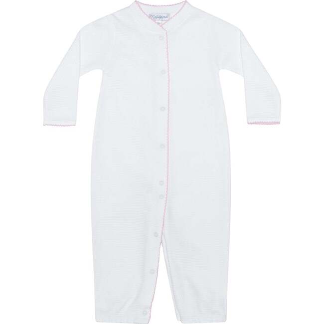 White Bubble Baby Converter Gown Pink