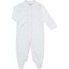White Bubble Baby Footie Blue - Footie Pajamas - 2 - thumbnail