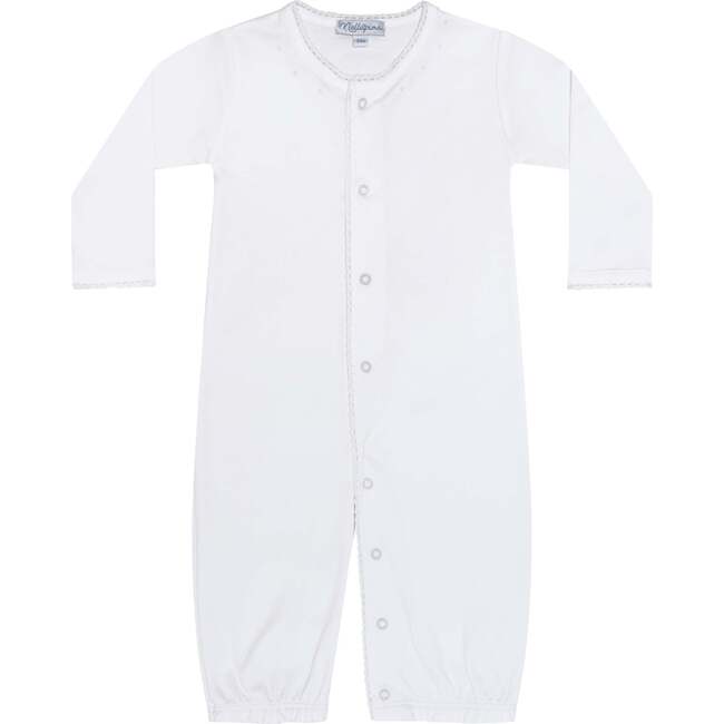 White Crochet Converter Gown White - Nightgowns - 3