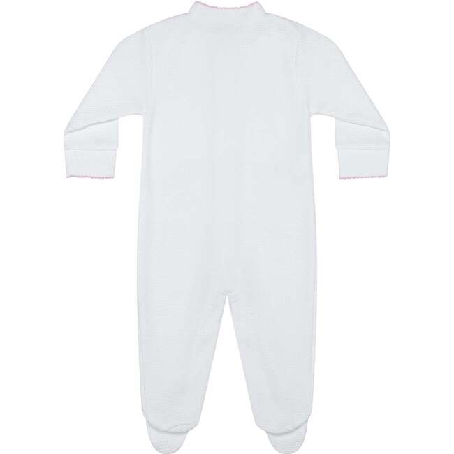 White Bubble Baby Footie Blue - Footie Pajamas - 4