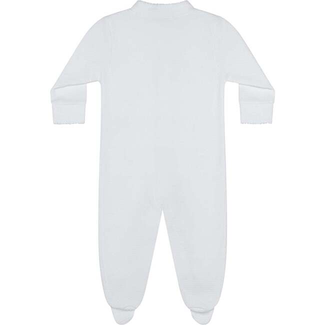 White Bubble Baby Footie Blue - Footie Pajamas - 6