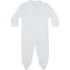 White Bubble Baby Footie Blue - Footie Pajamas - 6 - thumbnail