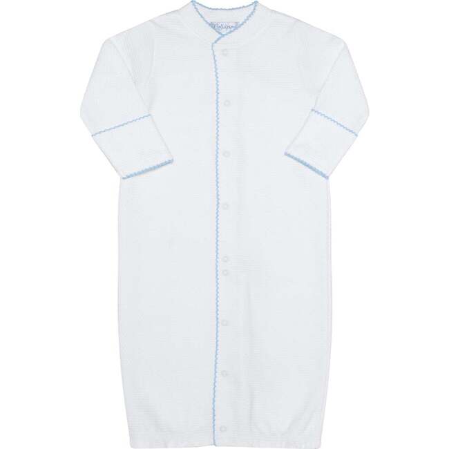 White Bubble Baby Converter Gown Blue - Nightgowns - 5