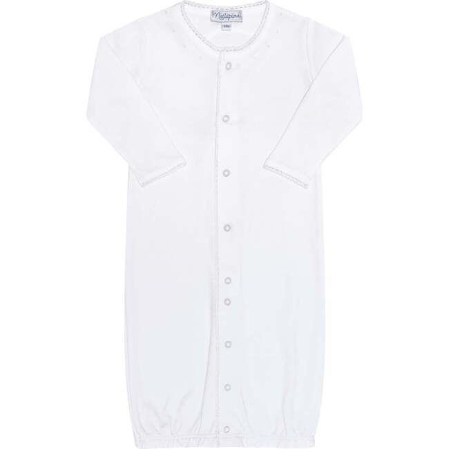 White Crochet Converter Gown White - Nightgowns - 4