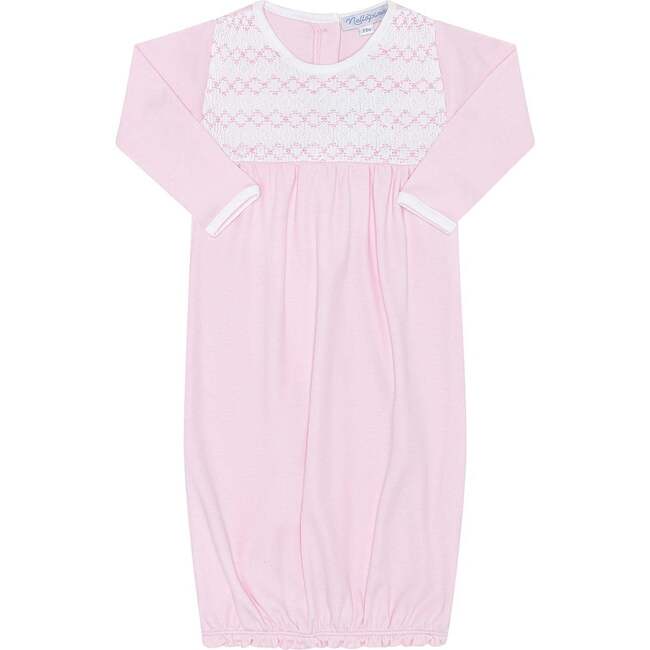 Signature Smocked Girls Gown Pink