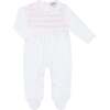 Signature Smocked Girls Footie White - Footie Pajamas - 1 - thumbnail