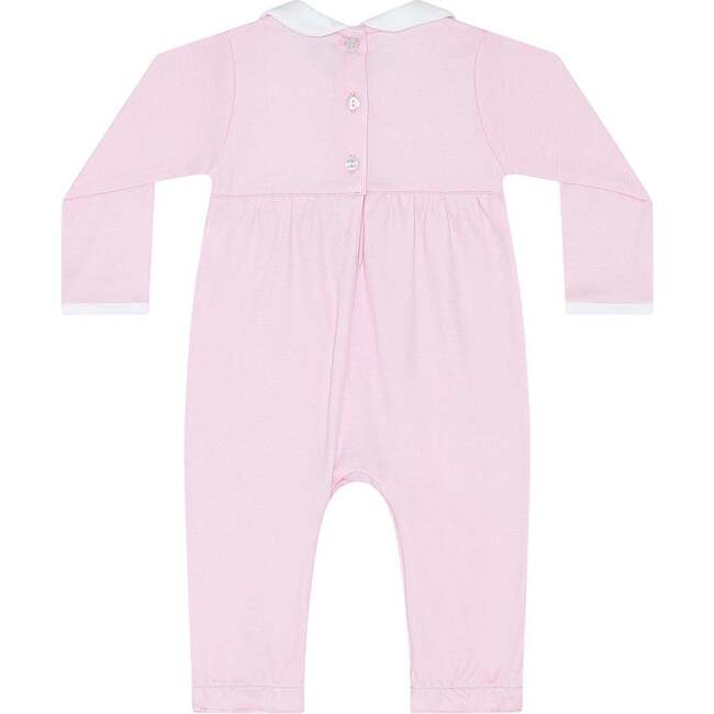 Signature Smocked Girls Playsuit Pink - Rompers - 3