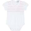 Signature Smocked Girls Bubble White - Rompers - 1 - thumbnail