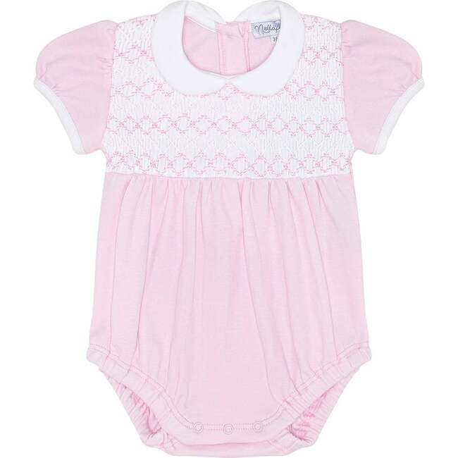 Signature Smocked Girls Bubble Pink