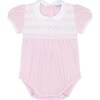 Signature Smocked Girls Bubble Pink - Rompers - 1 - thumbnail