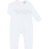 Signature Smocked Boys Playsuit White - Rompers - 1 - thumbnail