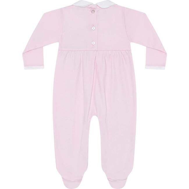 Signature Smocked Girls Footie Pink
